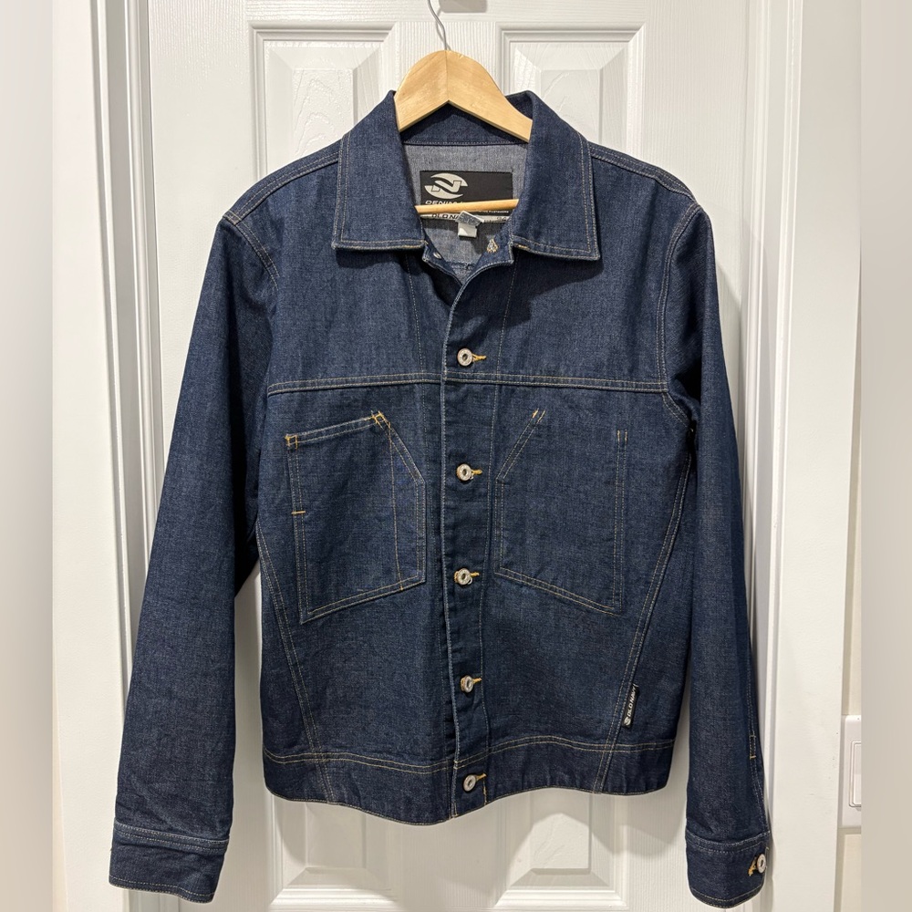 Vintage old navy Denim Jacket Men medium 2001 Y2K indigo CLEAR OUT SALE